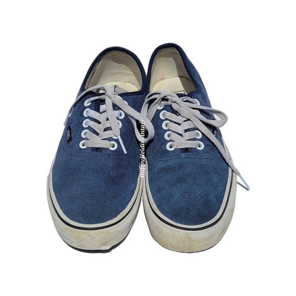 HP Vans Deboss OTW Drs Blue Suede Skate Low Sneaker Skate Shoe Men's Size 9 - Picture 5 of 13